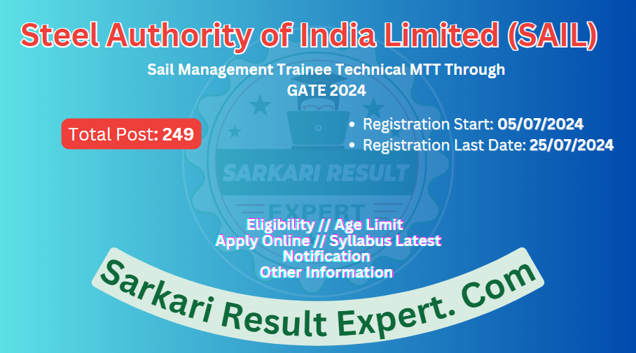 Sail Management Trainee Online Form 2024